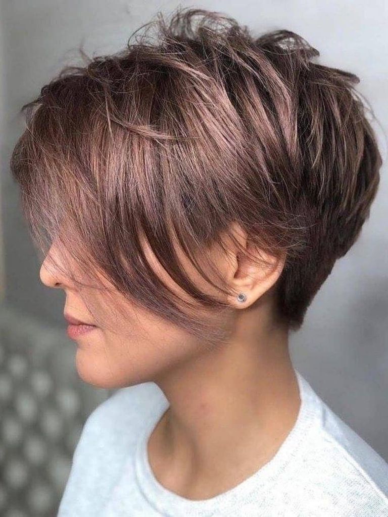 Long pixie cut