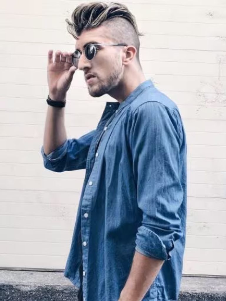 Man with long undercut