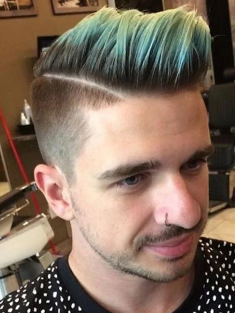 Colourful undercut