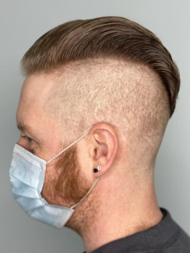 Disconnected hair undercut