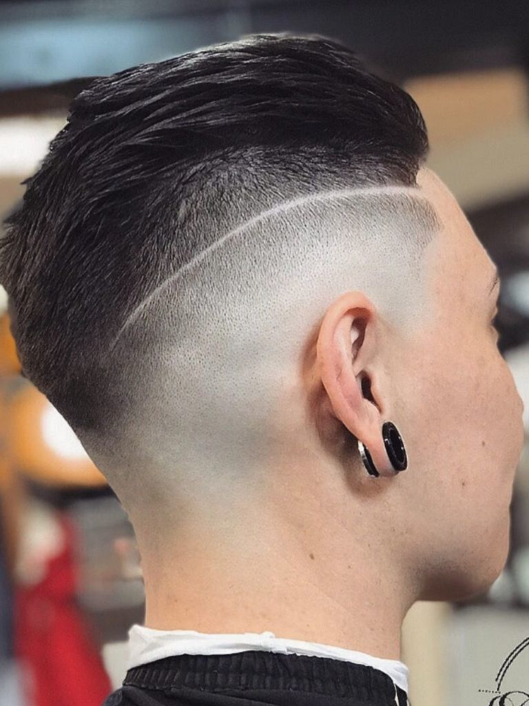 Patterned side undercut