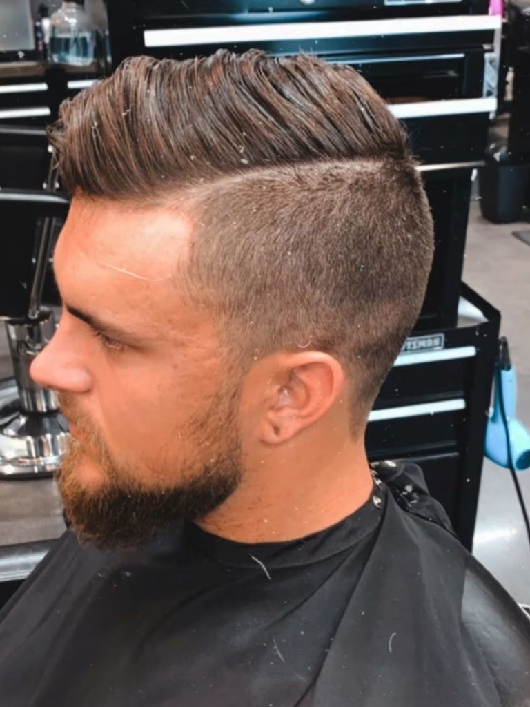 Undercut comb over