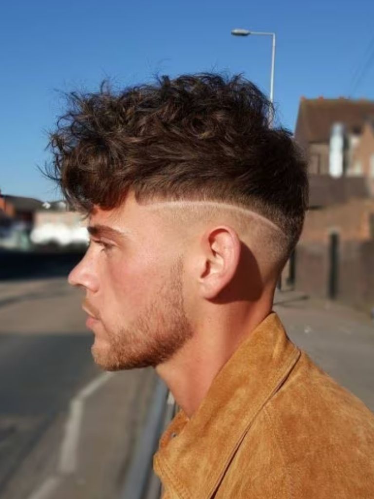 Curly undercut