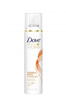 dove style + care flexible hold hairspray