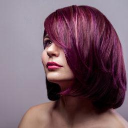 color de pelo burgundy lob en capas