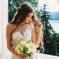peinados de novia pelo suelto torzadas finas