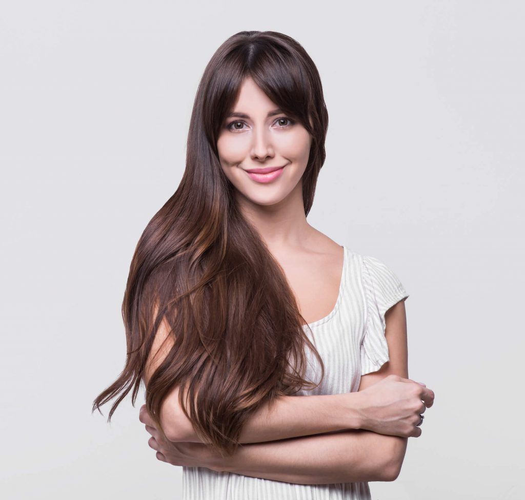 layered cut faded bangs curtain