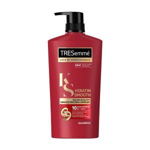 Bottle of TRESemme Keratin Smooth KERA10 Shampoo