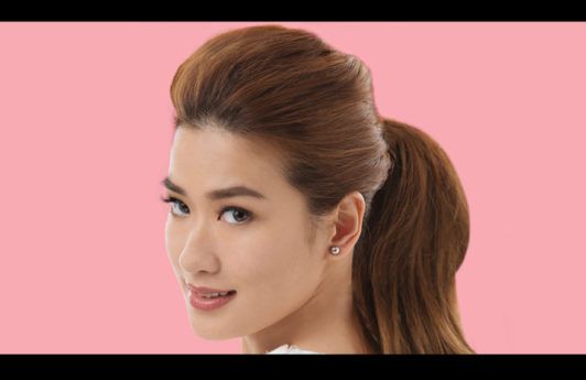 janeena chan fancy ponytail for night out
