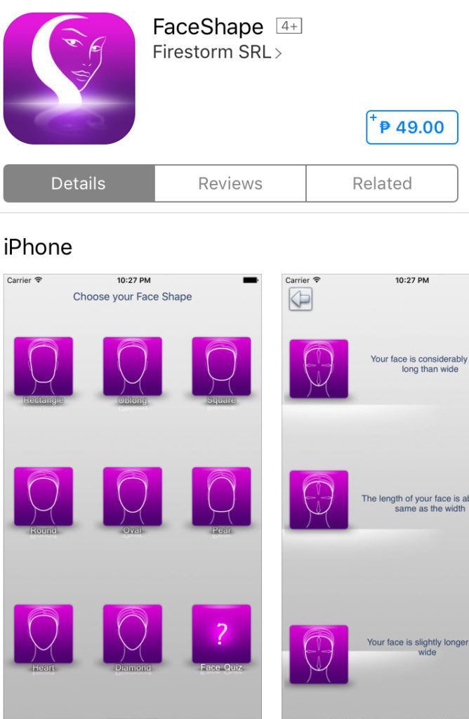 App to try hairstyles (iPhone / iPad) | iOS app