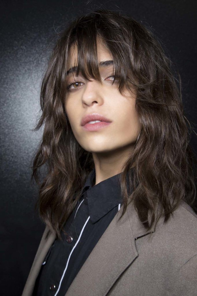 types of bangs for heart-shaped face: choppy