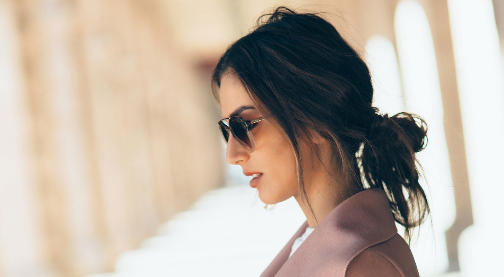 easy updos messy pull-through low bun
