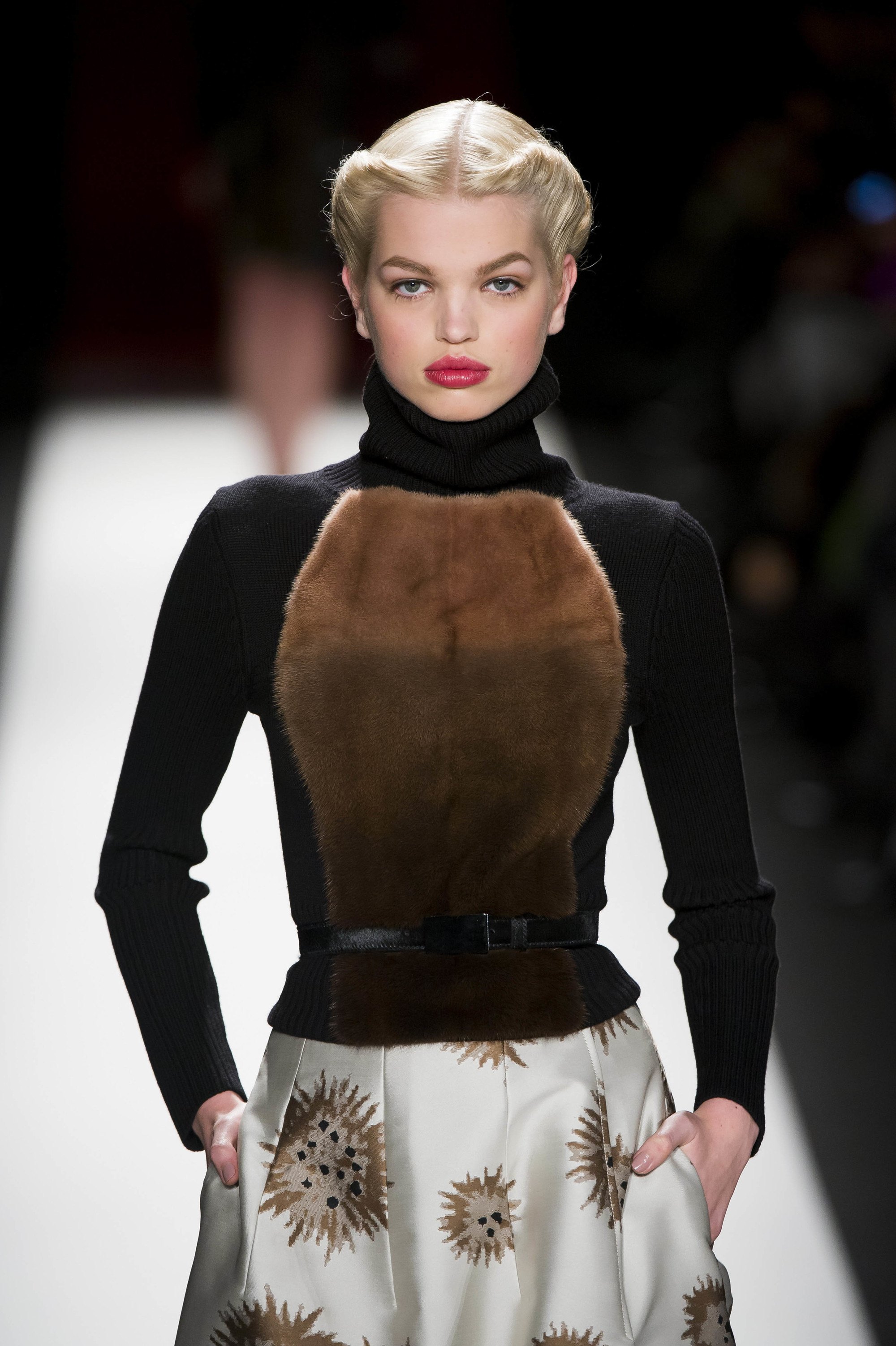 Carolina Herrera FW AW 2013 runway victorian hairstyle heidi roll