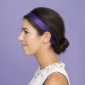low bun hairstyle with ribbon