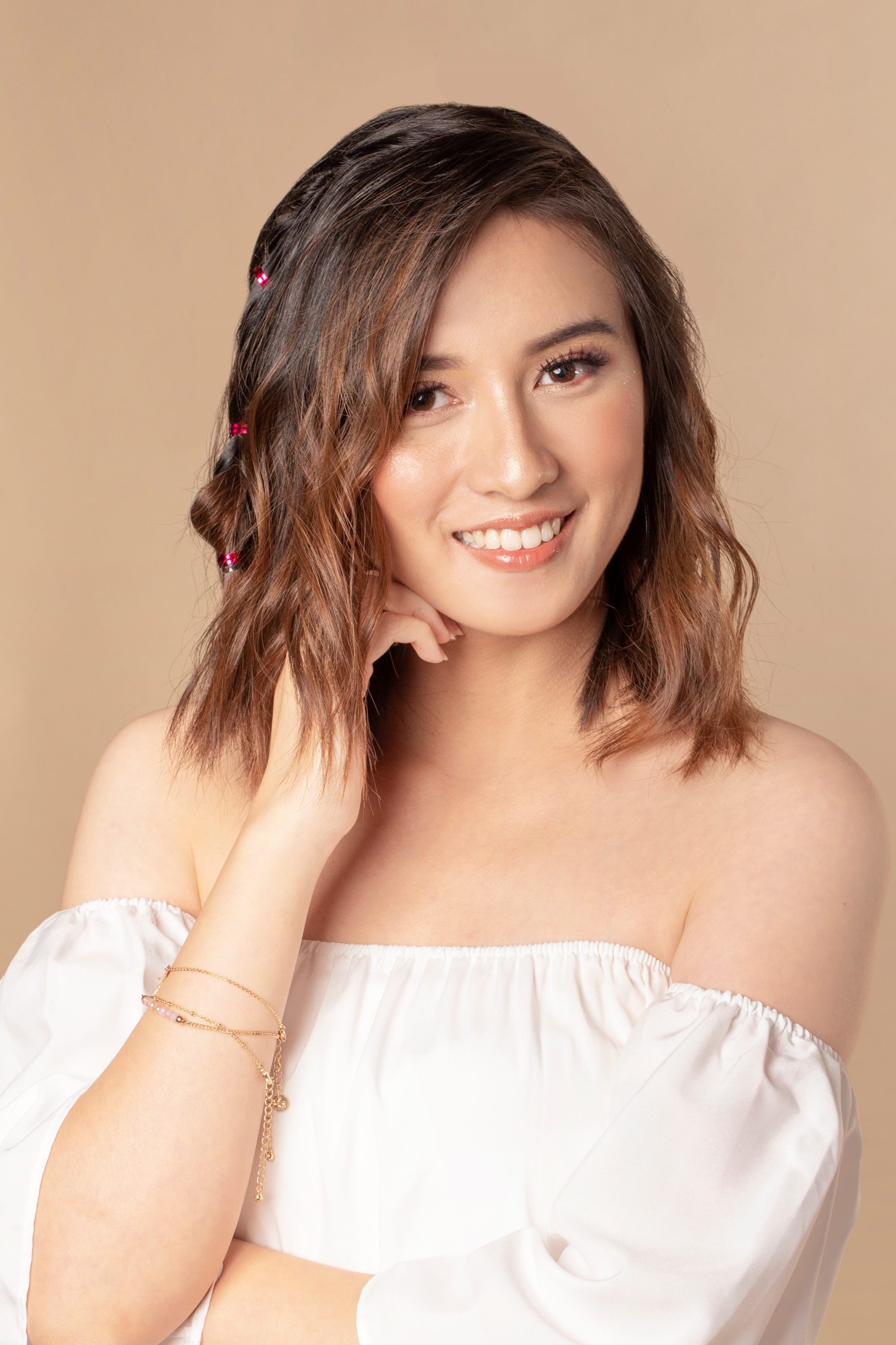 Asian woman with a summer braid