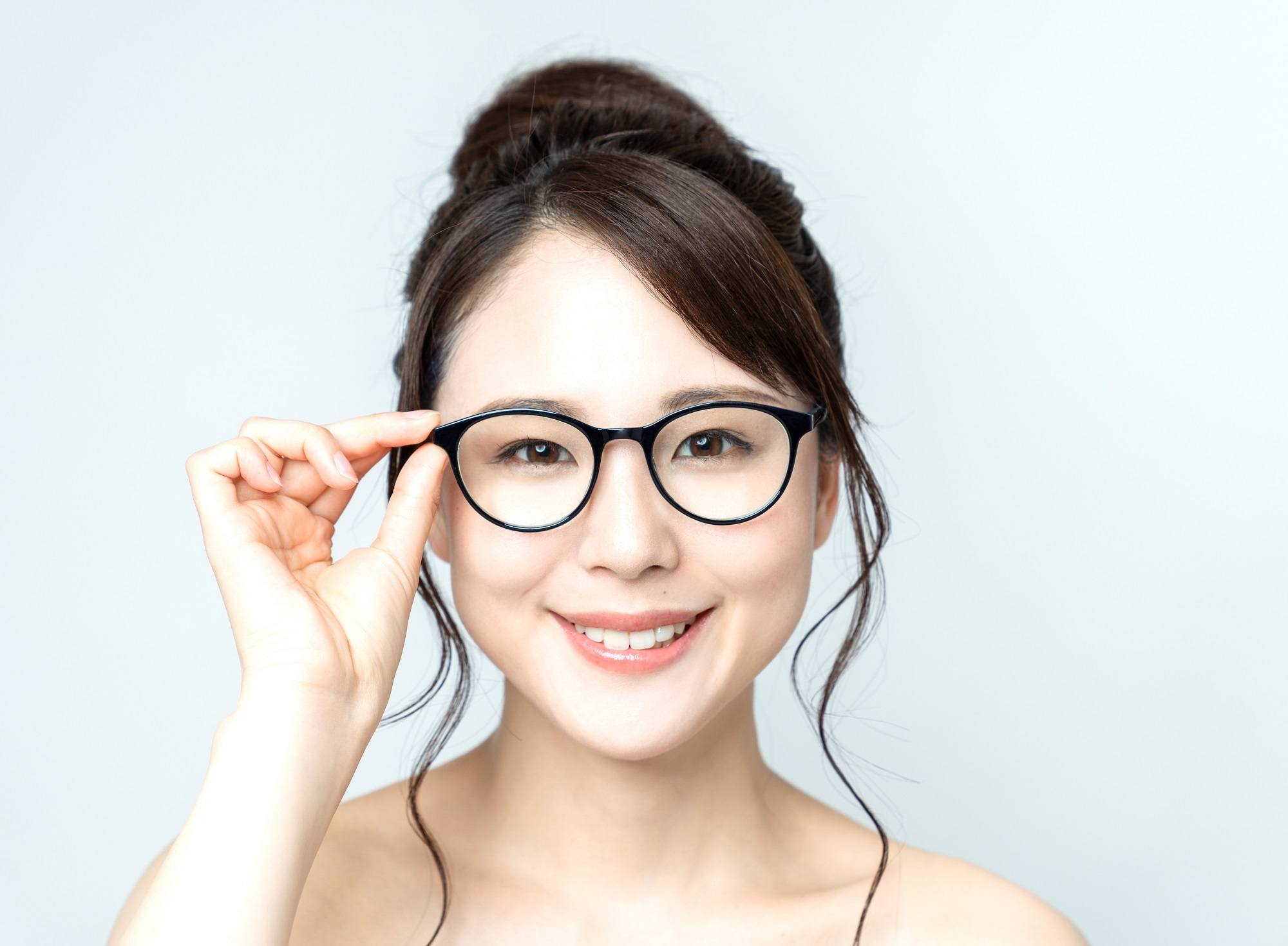 bangs with glasses updo with bangs shutterstock
