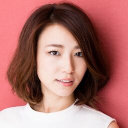 Asian woman with short hair posing for a Korean hair care concept