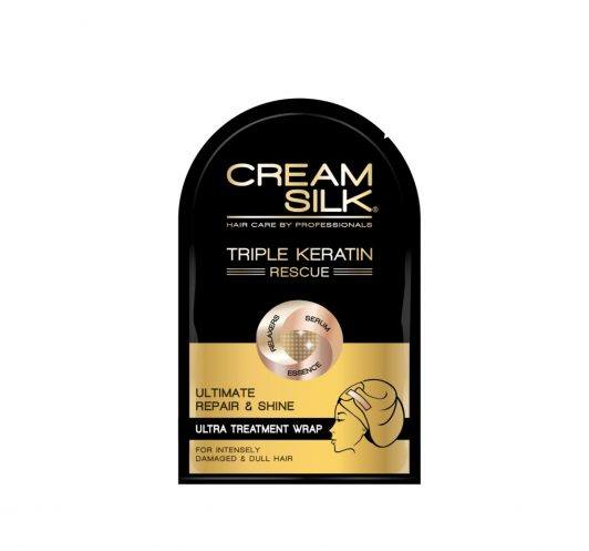 Cream Silk Triple Keratin Rescue Ultimate Repair & Shine Ultra Treatment Wrap