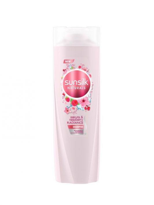 Bottle of Sunsilk Naturals Sakura and Raspberry Shampoo