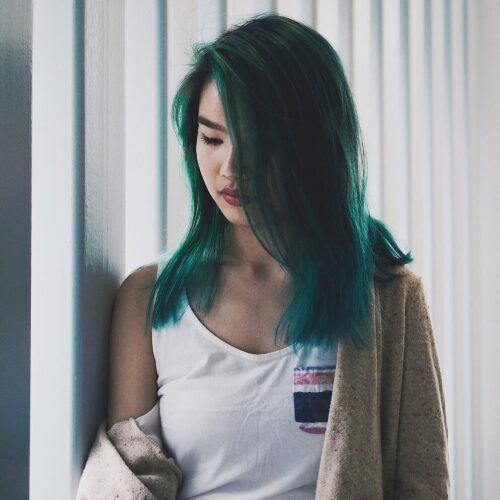 Light to Dark Green Hair Colors - 47 Ideas to See (Photos)