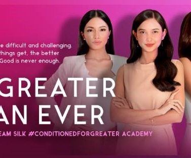 Online classes for free: Three Filipina woman against a pink background