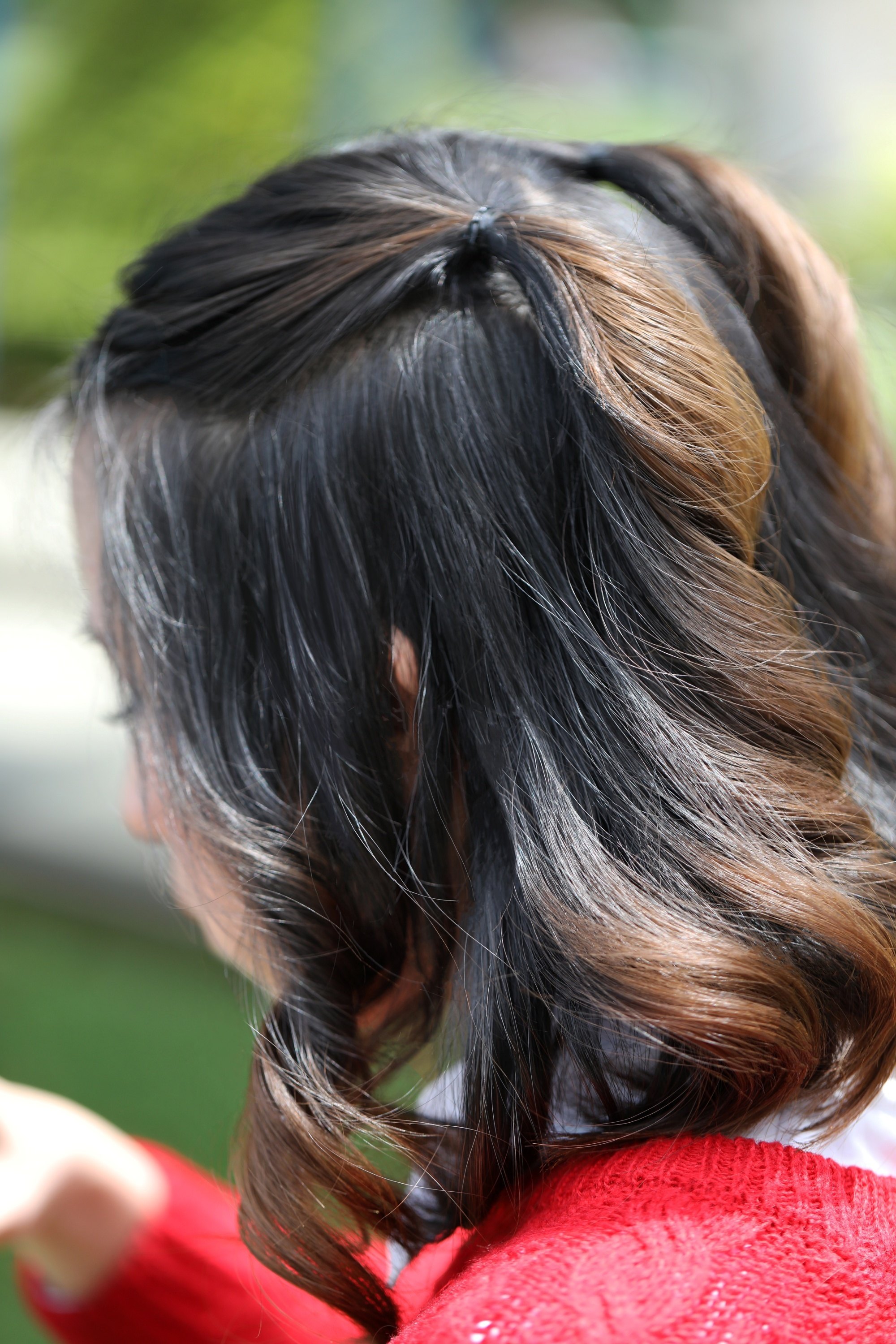 Cute Emo Pigtails Dark Blue