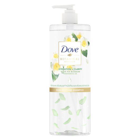 Bottle of Dove Botanical Silicone Free Shampoo for Fresh Hair Clarify