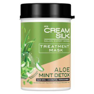 Tub of Cream Silk Treatment Mask Aloe Mint Detox