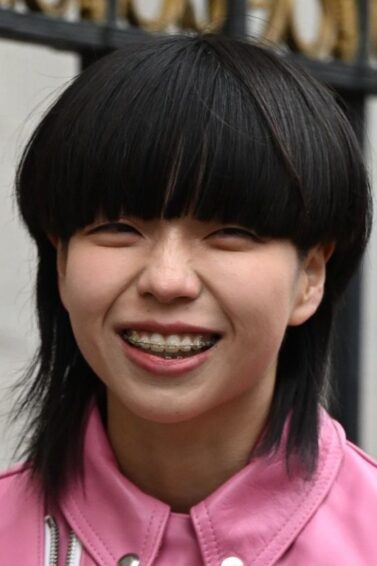 Asian woman with a jellyfish haircut
