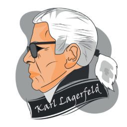 ภาพวาด คาร์ล ลาเกอร์เฟลด์ (Karl Lagerfeld)
